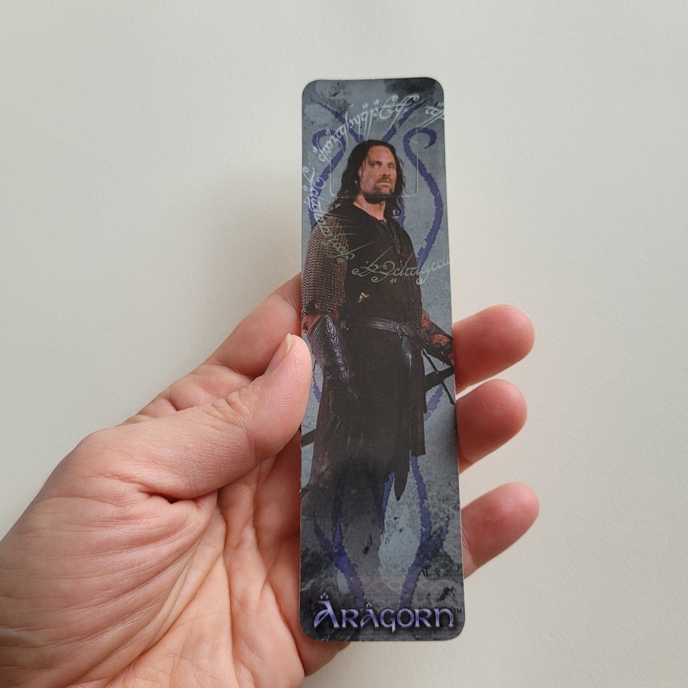 Vintage Aragorn Tab Bookmark, 2002 Lord Rings Two Towers, Y2K Movie, XTAB-622477 - Picture 6 of 12